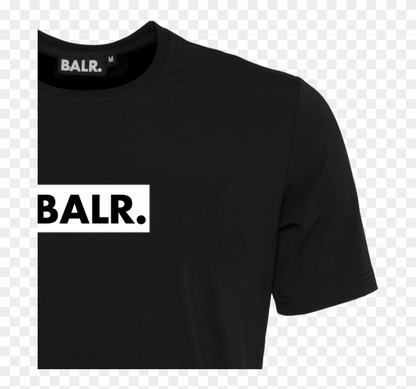 Club T-shirt Black Detail 1 - Balr Clipart #2059513