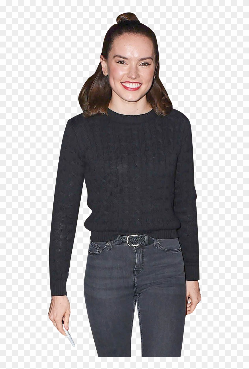 Daisy Ridley - Giacca In Pelle Con Cappuccio Clipart