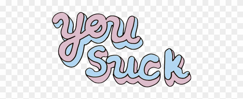 I Don't Know, Transparent Png/gif Masterpost - You Suck Clipart #2059838