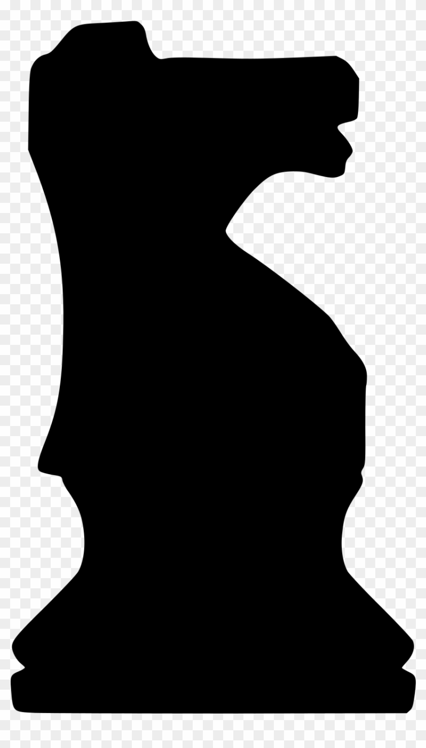 Medium Image - Knight Chess Piece Silhouette Clipart #2060156