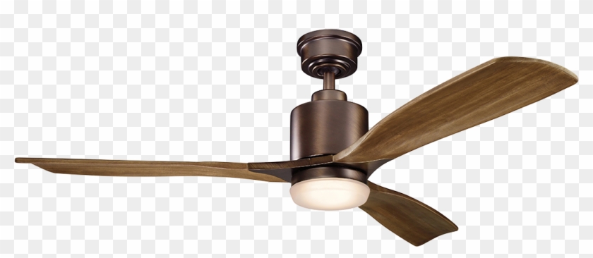 Kichler 300027 Ridley Ii 52" Ceiling Fan , Png - Bronze Walnut Ceiling Fan Clipart #2060179