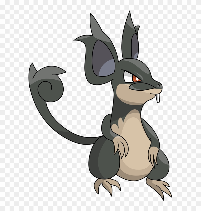 Pokemon Alolan Rattata Is A Fictional Character Of - Rattata Pokemon Clipart