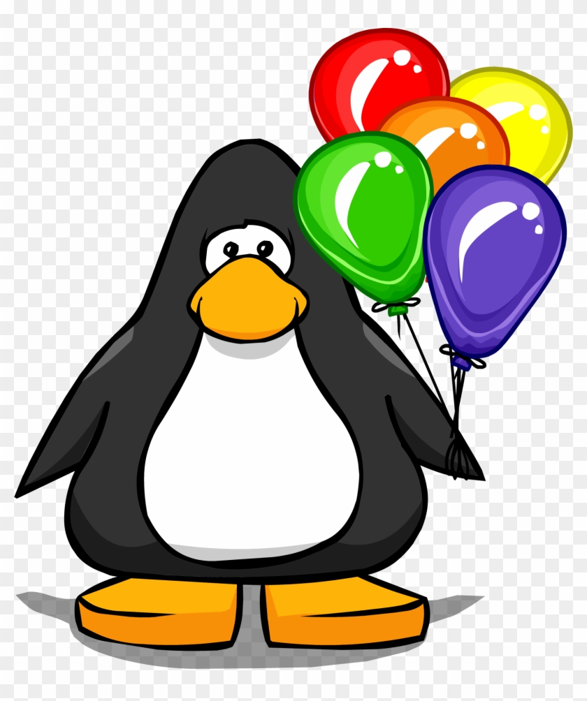 Vector Black And White Image Bunch Of Balloons From - Penguin With A Top Hat Clipart #2060264