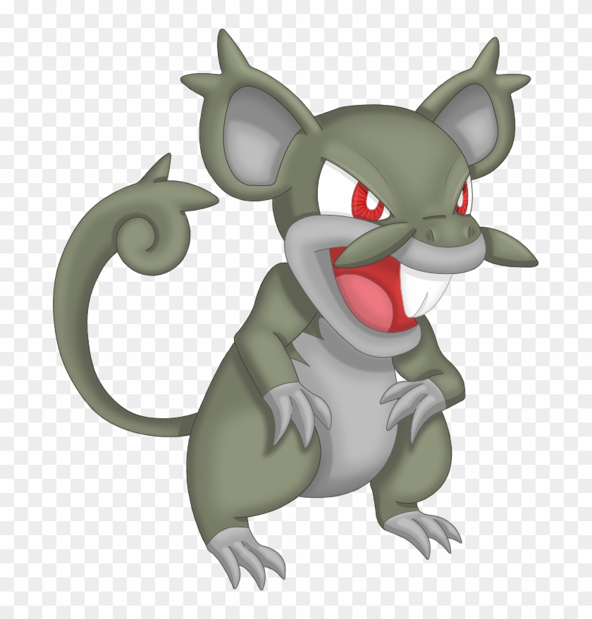Pokemon 18019 Shiny Alolan Rattata Pokedex - Rat A Tat Pokemon Clipart
