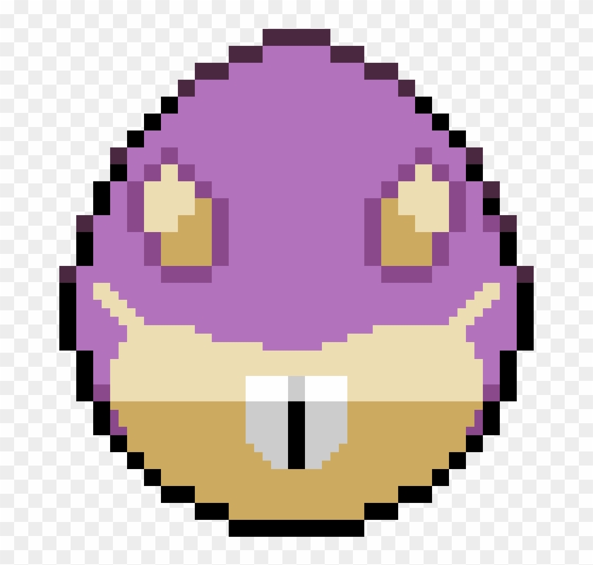 Rattata Custom Egg - Transparent Planet Pixel Art Clipart #2060385