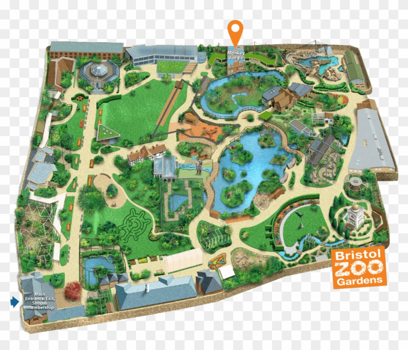 Bristol Zoo Map 2019 Clipart