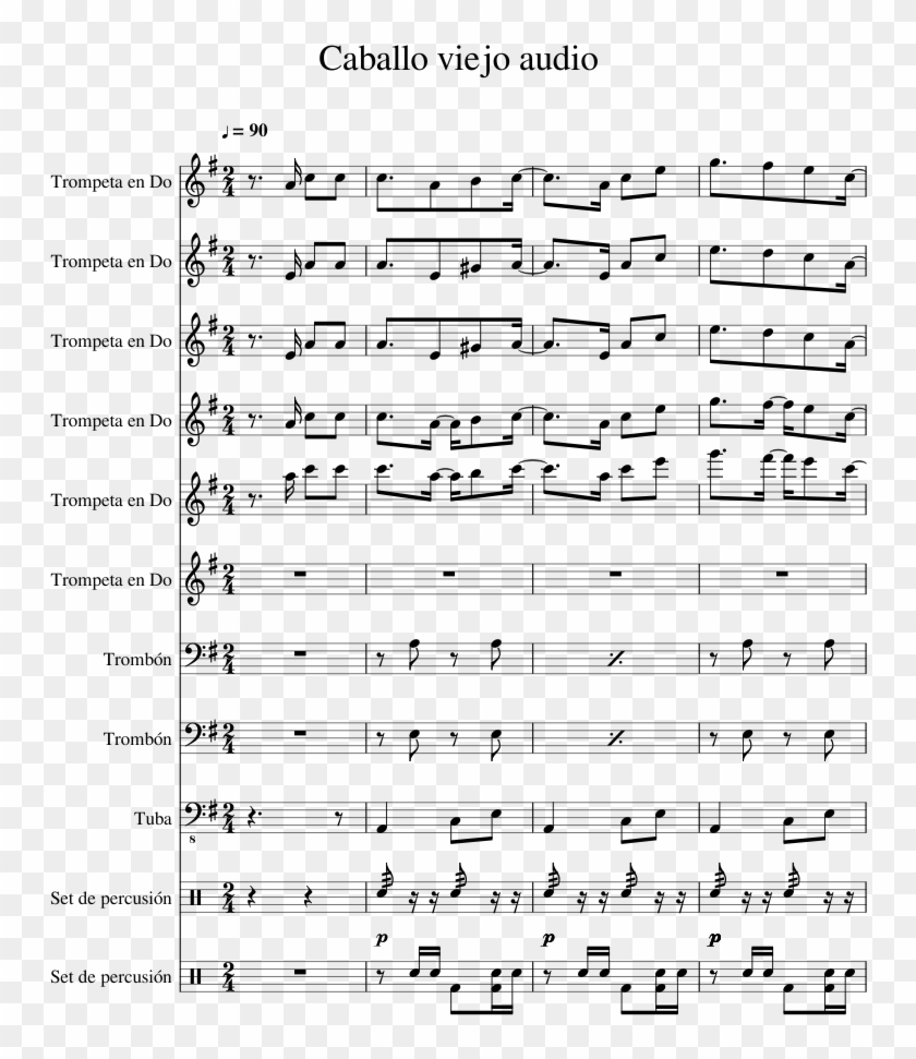 Caballo Viejo Audio Sheet Music 1 Of 40 Pages - Caballo Viejo Partitura Pdf Clipart