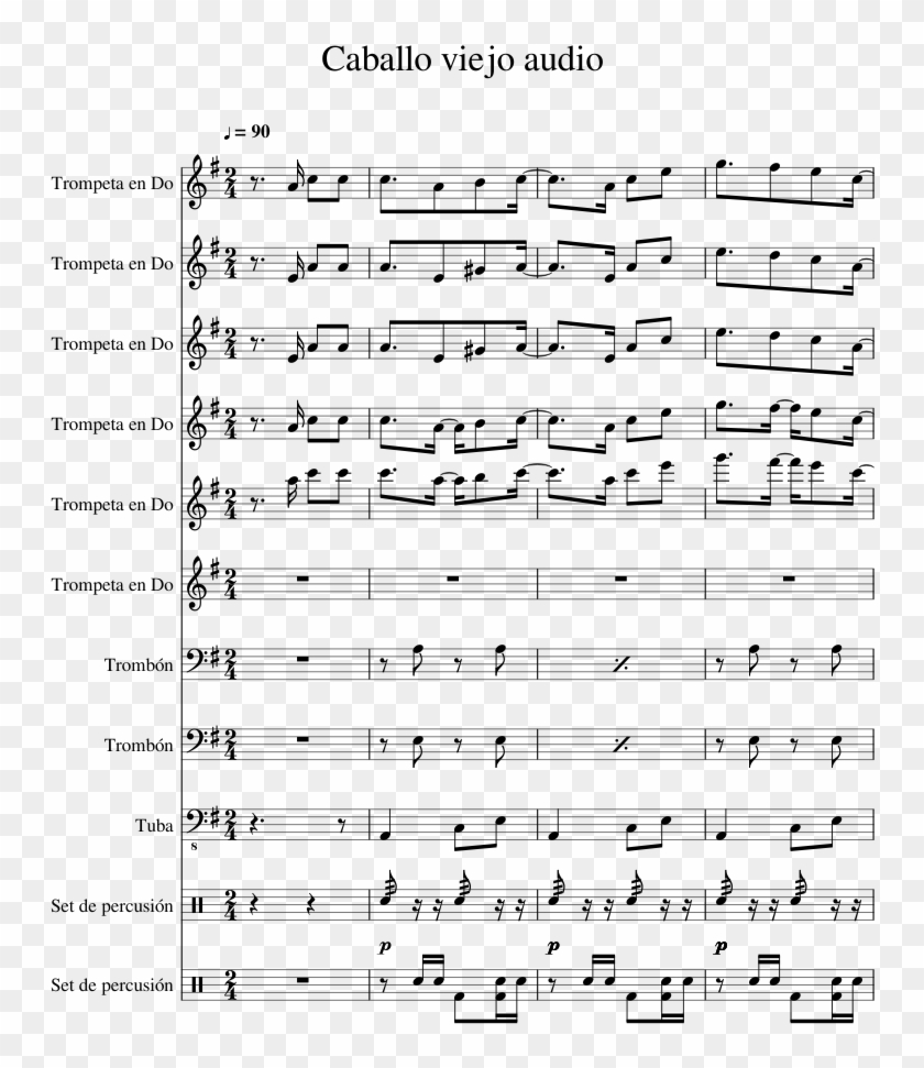 Caballo Viejo Audio Sheet Music 1 Of 40 Pages - Caballo Viejo Partitura Pdf Clipart #2060629