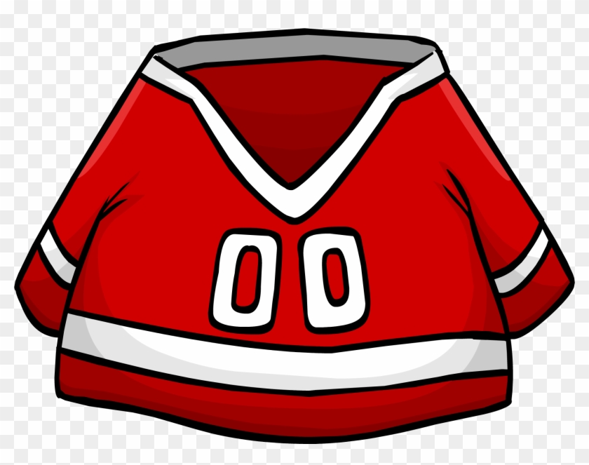 Red Hockey Jersey - Club Penguin Red Penguin Clipart