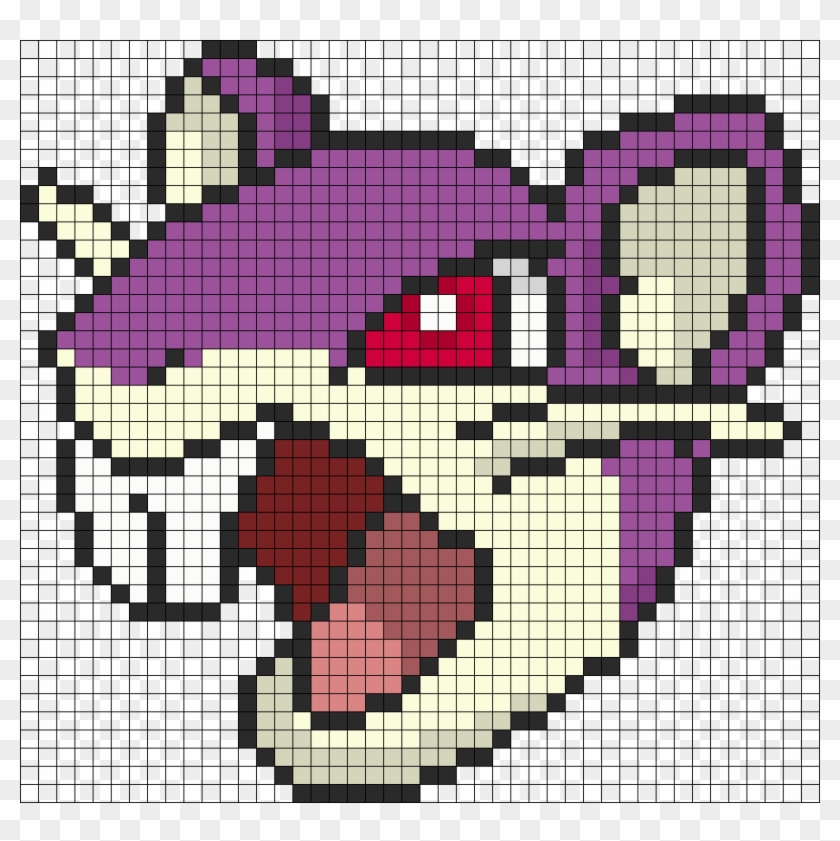 Pokemon Battle Trozei Rattata Perler Bead Pattern / - Small Pikachu Pixel Art Minecraft Clipart