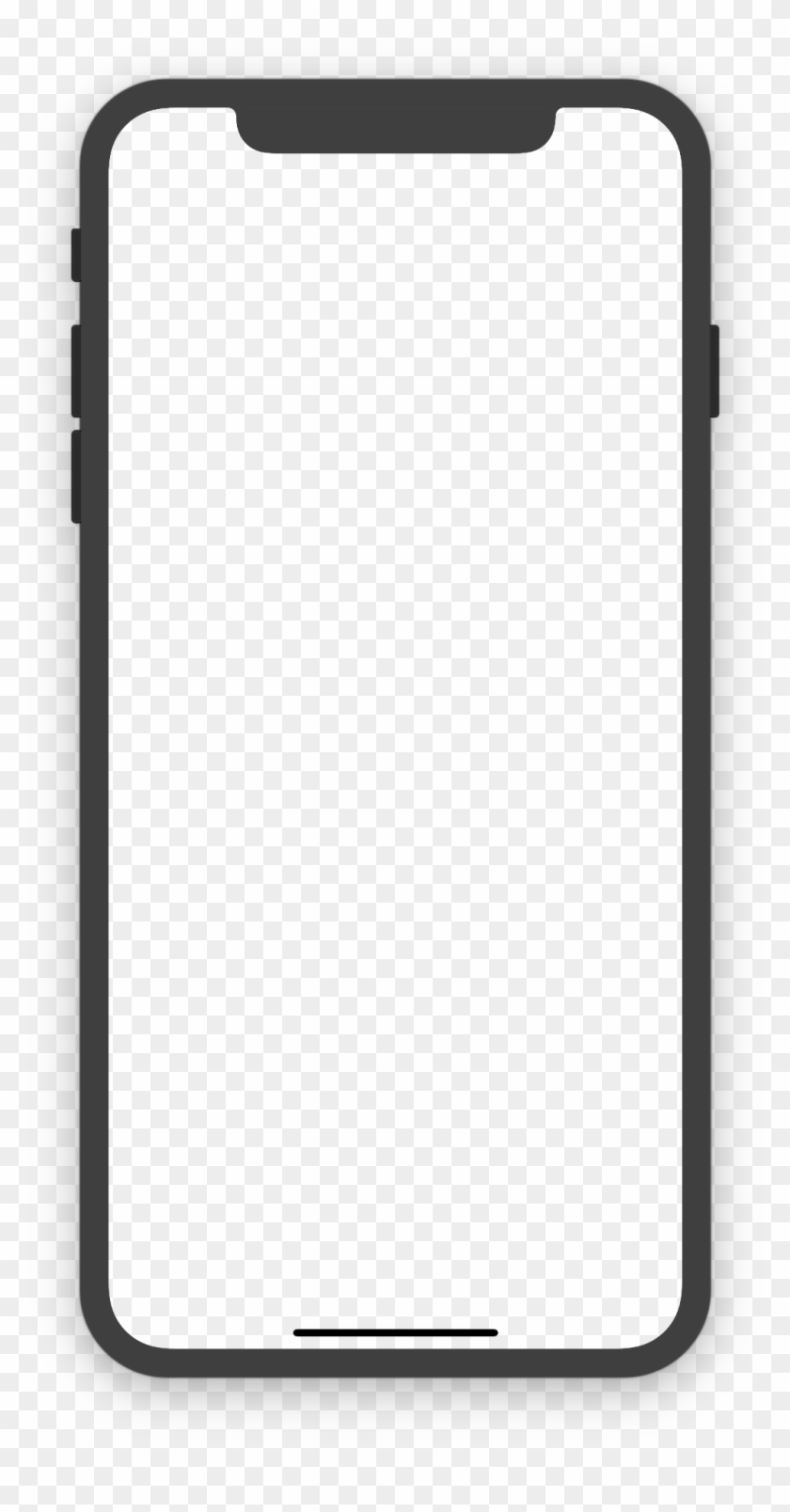 7 Out Of - Iphone X Device Frame Png Clipart #2060867