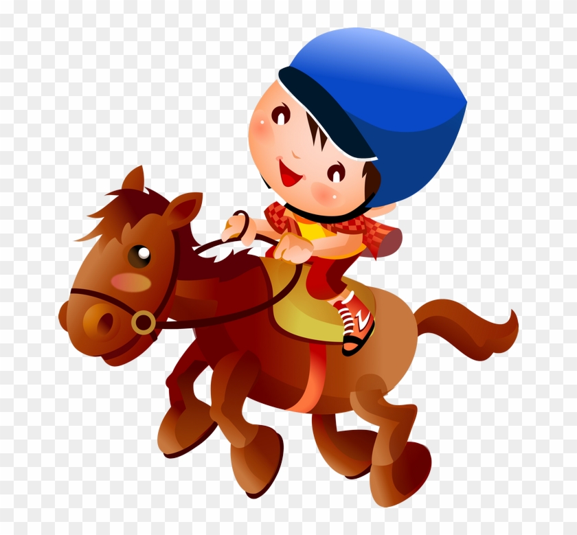 Montando A Caballo - Horsemanship Cartoon Clipart #2060870