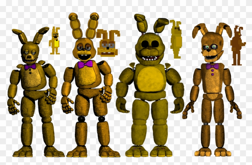 Fnaf 3 Spring Bonnie , Png Download - Fnaf 4 Minigame Spring Bonnie Clipart