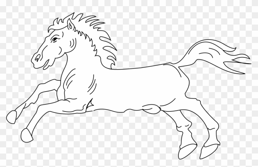 Caballo - Line Art Clipart #2061058