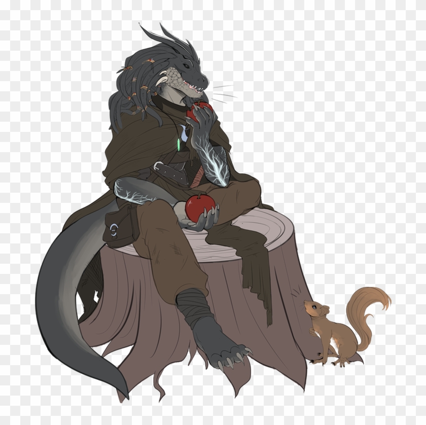 Kanarak, Dragonborn Warlock/druid @venusnoiir On Twitter - D&d Kanarak Clipart