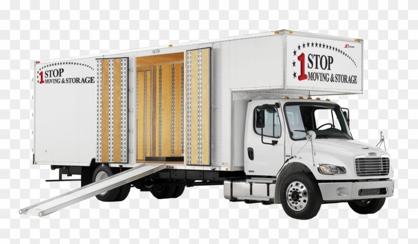 One Stop Moving And Storage Truck - Moving Trucks Clipart