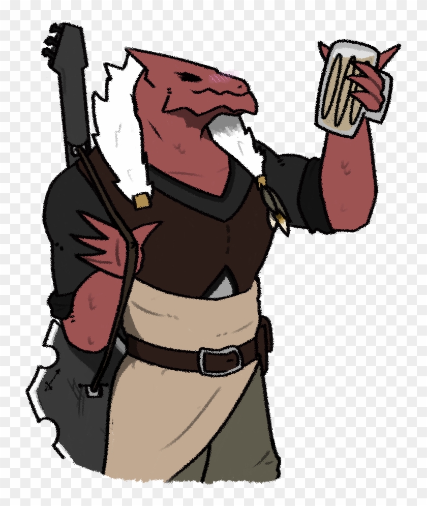 “@ligerstorm's Super-beefy Dragonborn Bard Dnd Character - Dragonborn Bard Dnd Clipart