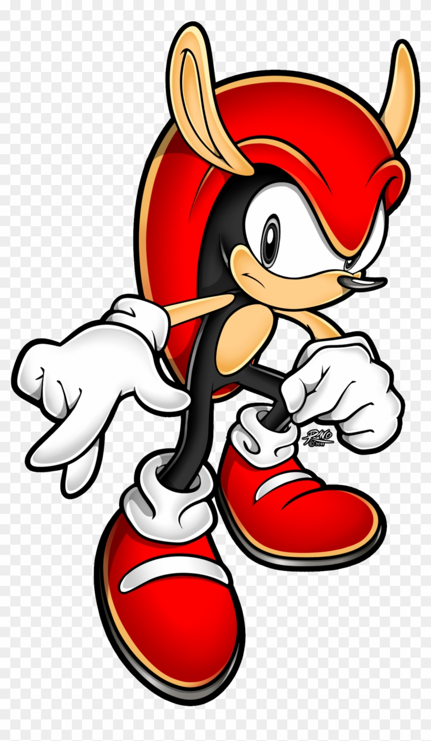 Mighty The Armadillo - Armadillo Sonic Oc Clipart