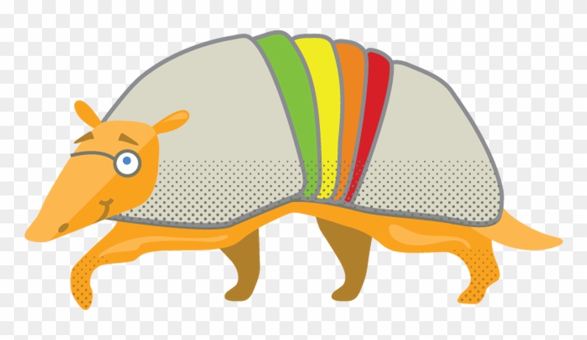 Armadillo Clipart Colorful - Tapir - Png Download