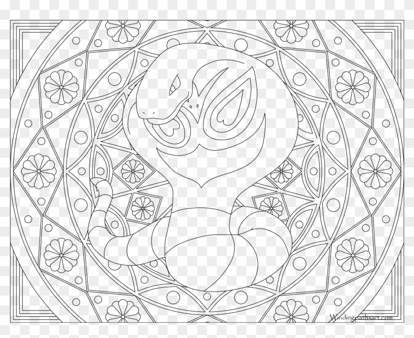 Free Coloring Page - Mandalas Para Colorear De Pokemon Clipart #2061687
