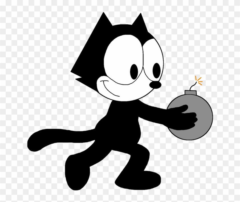 Felix Carrying A - Felix The Cat Carrying A Bomb Clipart #2061802