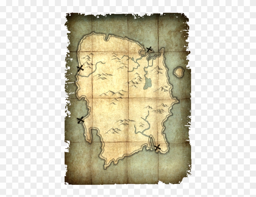Db Icon Misc Deathbrand Treasure Map - Deathbrand Treasure Map Clipart #2062010