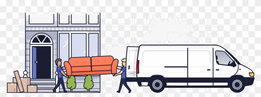Luggers Moving Home - Cartoon Clipart #2062043