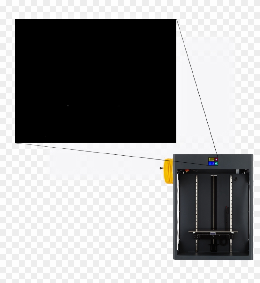 Touchscreen Of Craftbot Xl 3d Printer - Led-backlit Lcd Display Clipart