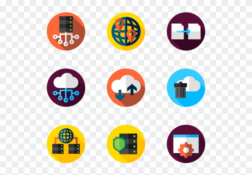 Web Hosting - Database Icon Circle Clipart #2062940