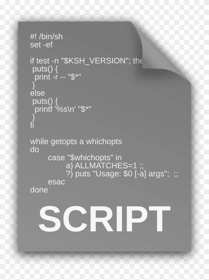 Clip Art Freeuse Download Script Icon Outlines Big - Graphics - Png Download