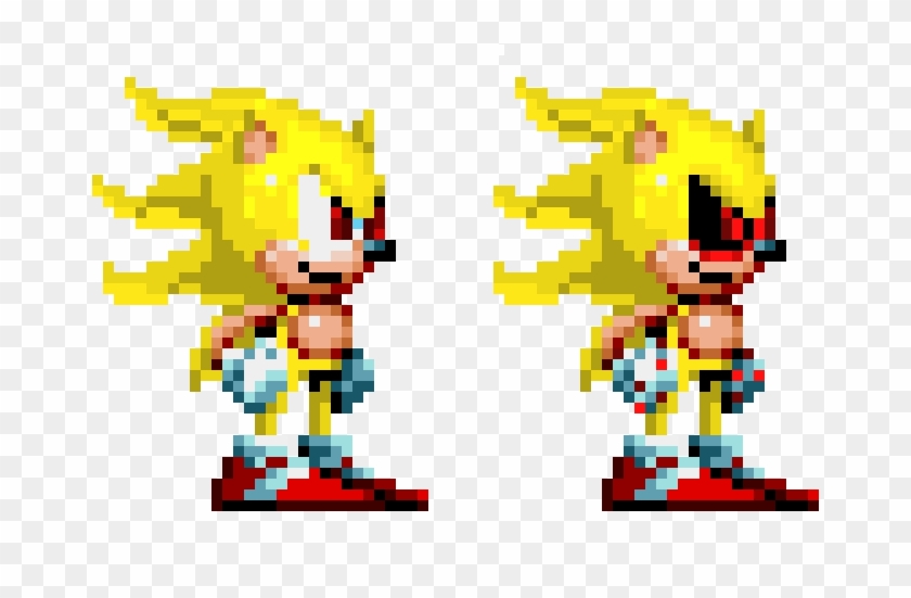 Super Sonic And Super Sonic - Super Sonic Sonic Mania Clipart