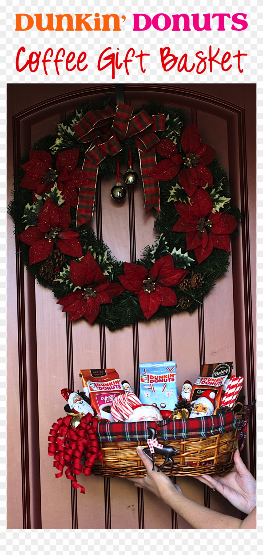 Diy Dunkin Donuts Coffee Gift Basket At Thefrugalgirls - Love Clipart