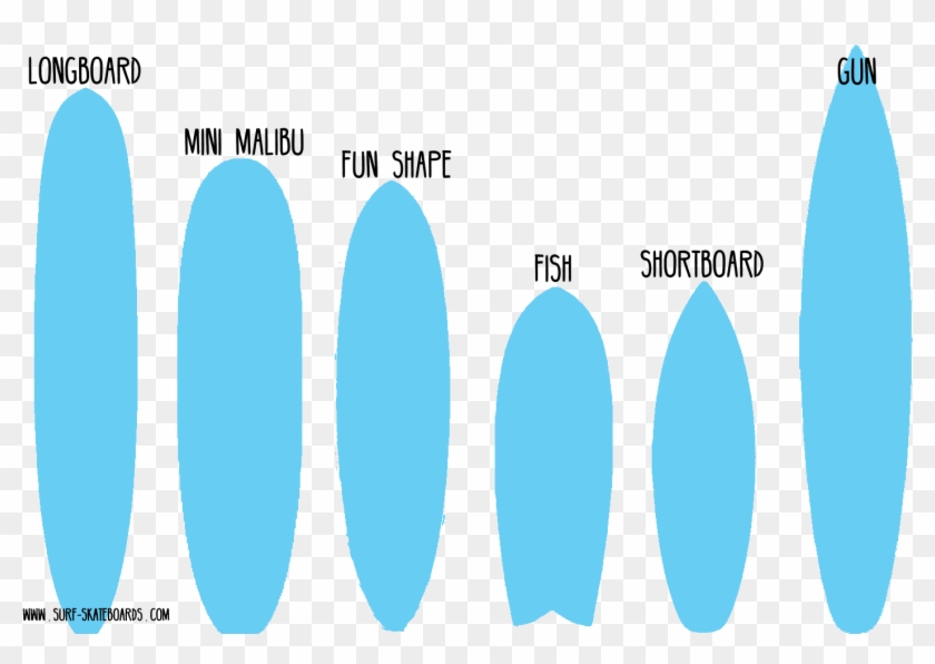 Surfboard Shapes Overview Clipart #2064443