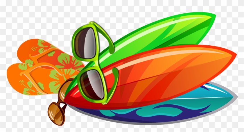 Elements, Hong Sunglasses Surfboard Kong Free Clipart - Prancha Com Oculos Png Transparent Png #2064734