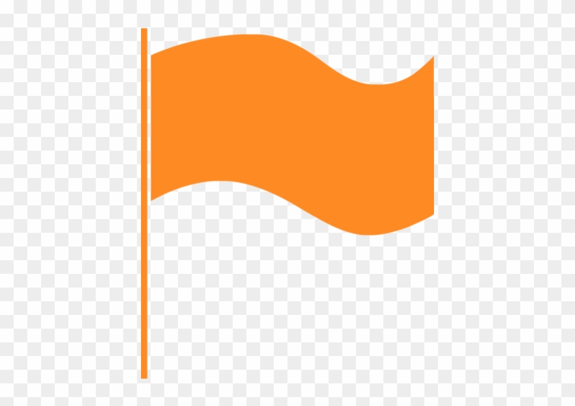 Black Flag Icon - Orange Flag Icon Png Clipart #2065228
