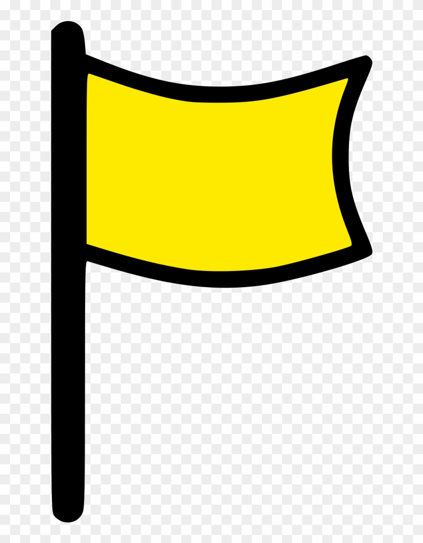 File - Flag Icon - Yellow - Svg - Yellow Flag Clip Art - Png Download