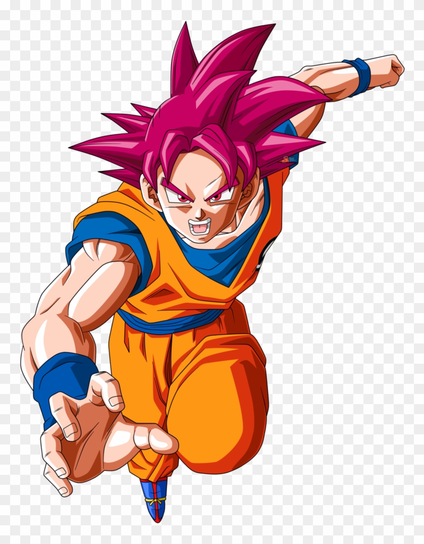 Goku Dios Png - Super Saiyajin Fase Dios Clipart