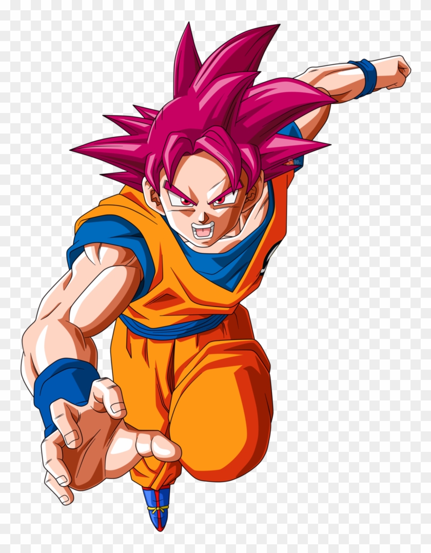Goku Dios Png - Super Saiyajin Fase Dios Clipart #2065709