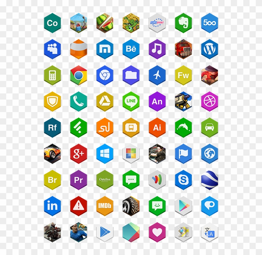 Search - Hex Icons Clipart #2065735