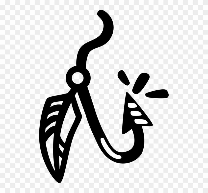 Vector Illustration Of Sport Fisherman Angler's Fishing Clipart