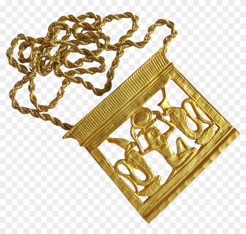 Vintage Mma King Tut Exhibit Heh Counterpoise Pendant - Locket Clipart