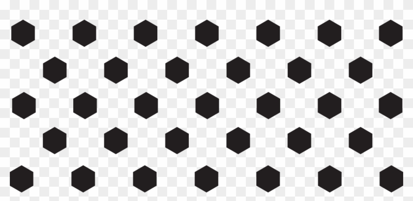 Hex Pattern Background Large - Monochrome Clipart #2066386