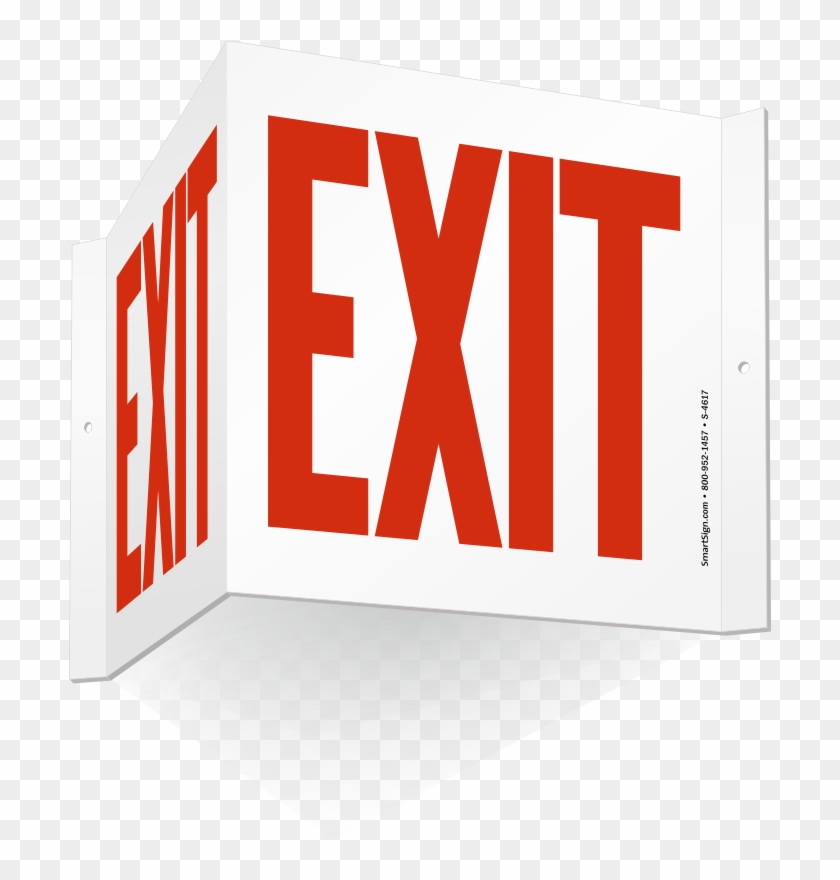 Exit Big Size Sign - Exit Gif Png Clipart