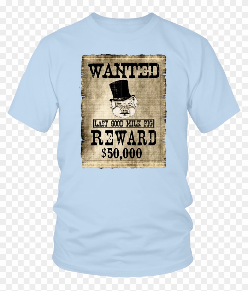Milk Pig Wanted Poster T Shirt Clipart #2066578