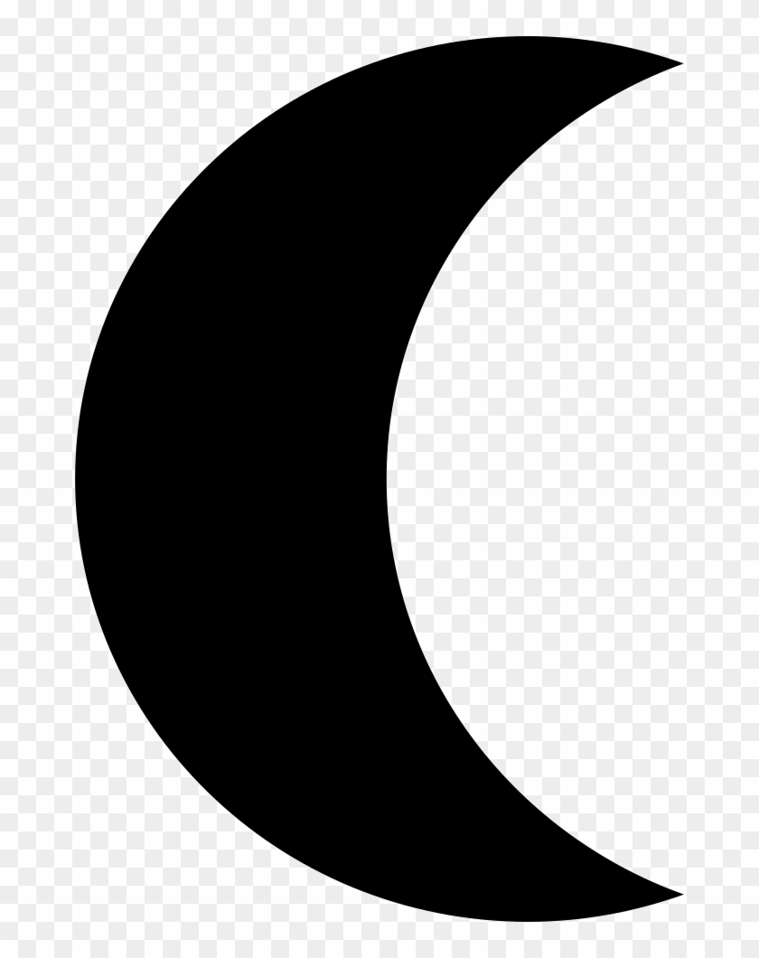 Moon Phase Black Crescent Shape Comments - Black Moon Transparent Background Clipart #2066646
