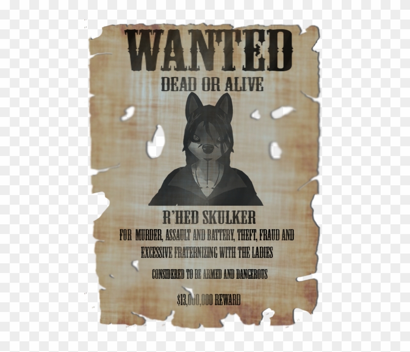 Wanted Poster Rhed Skulker - Wanted Clipart