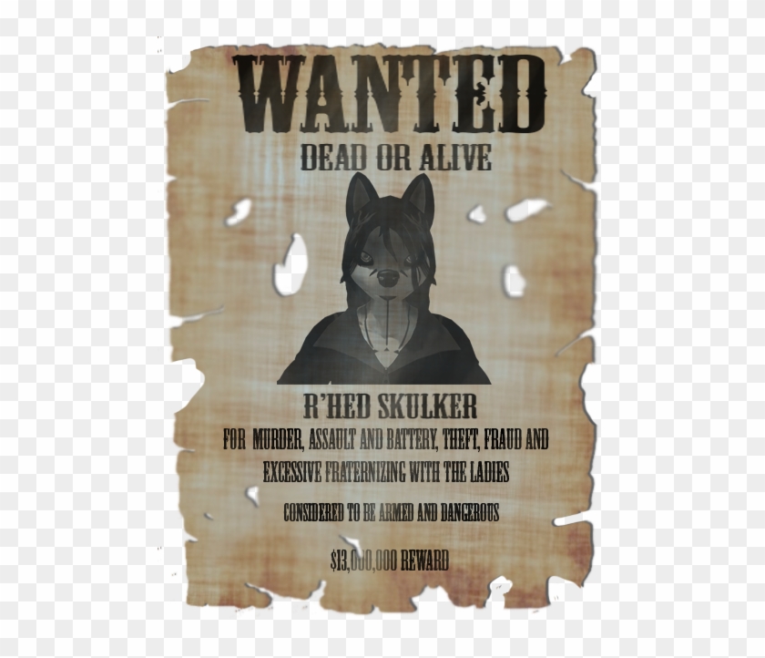 Wanted Poster Rhed Skulker - Wanted Clipart #2066669