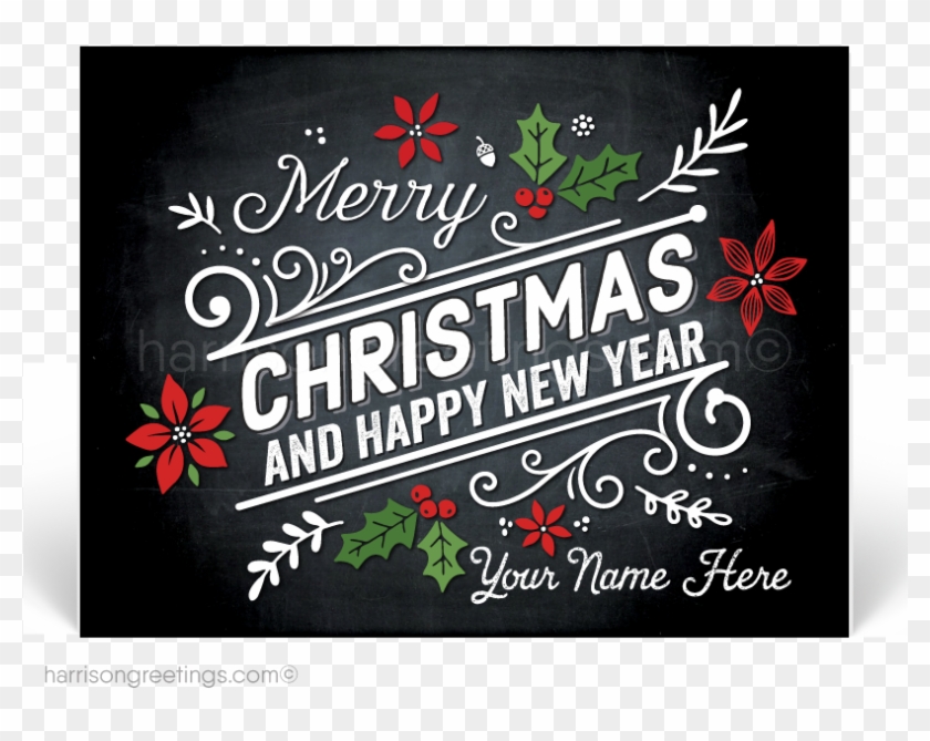 Holiday Postcards Harrison Greetings Business Greeting - Merry Christmas Card Customers Clipart
