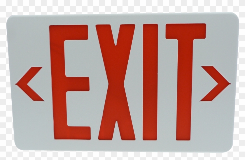 Led Exit Sign - Exit Sign Transparent Clipart