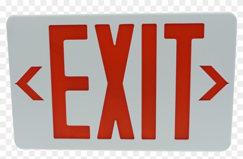 Led Exit Sign - Exit Sign Transparent Clipart #2067011